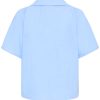 Ichi foxa placid blue short sleeve shirt 2 Foxa Placid Blue Short Sleeved Shirt