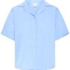 Ichi foxa placid blue short sleeve shirt 3 Foxa Placid Blue Short Sleeved Shirt