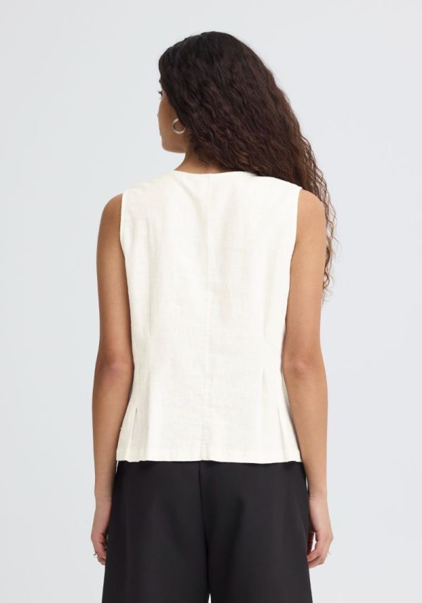 Ichi linno cloud dancer blouse 3 Linno Cloud Dancer Blouse