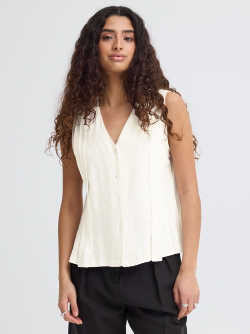 Ichi linno cloud dancer blouse 4 Linno Cloud Dancer Blouse