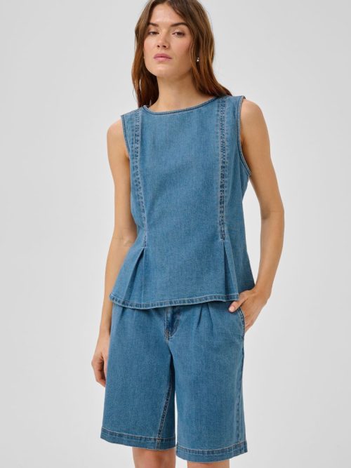 My essentail wardrobe lara top 3 Lara Denim Top