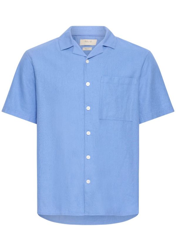 Solid sllan shirt blue bonnet 3 Allan Blue Bonnet Shirt