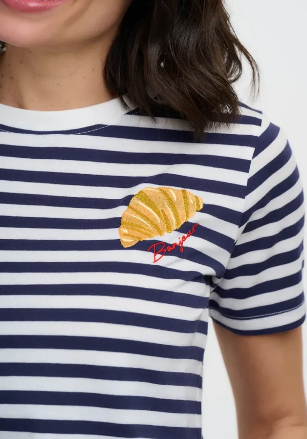 Maggie Bonjour Striped T-Shirt