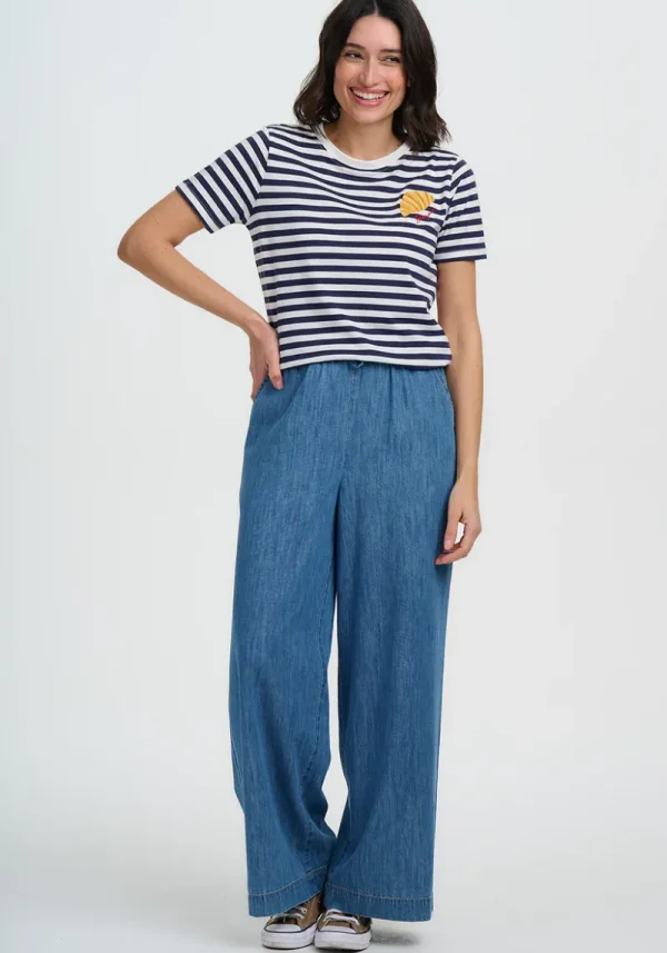 Maggie Bonjour Striped T-Shirt