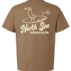 Vintage Brown Mens North Sea Beach Club T-Shirt