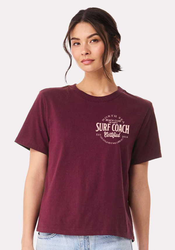Maroon Women's North Sea Surf Coach T-Shirt