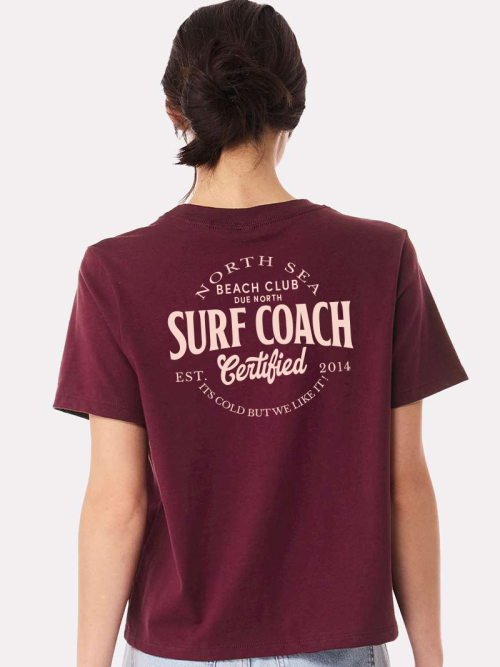 Maroon Women's North Sea Surf Coach T-Shirt