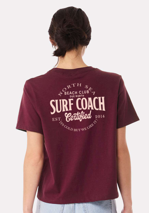 Maroon Women's North Sea Surf Coach T-Shirt