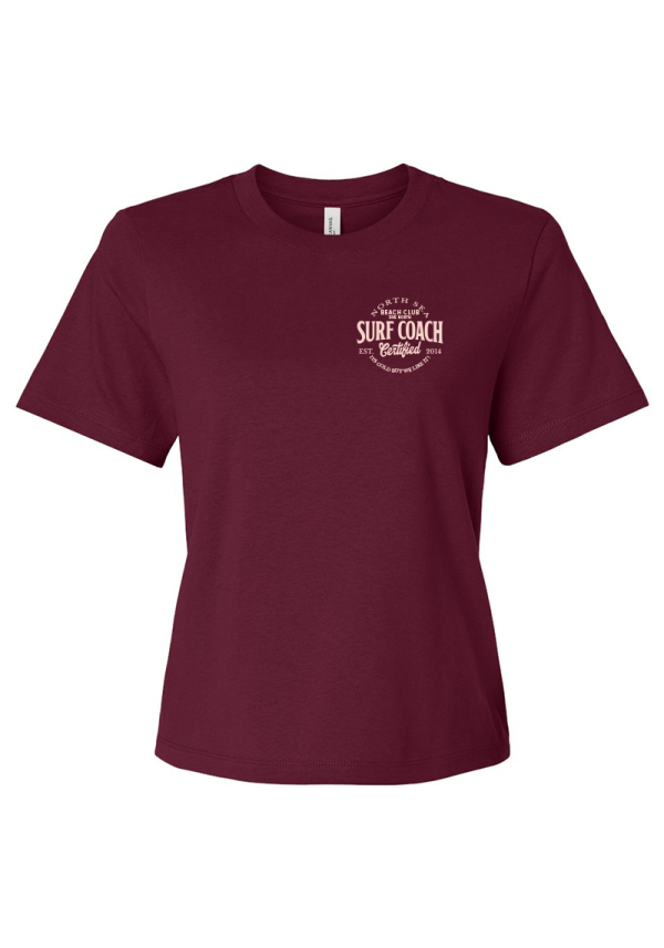 Maroon Women's North Sea Surf Coach T-Shirt