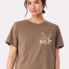 Vintage Brown Women's North Sea Beach Club T-Shirt