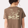 Vintage Brown Women's North Sea Beach Club T-Shirt