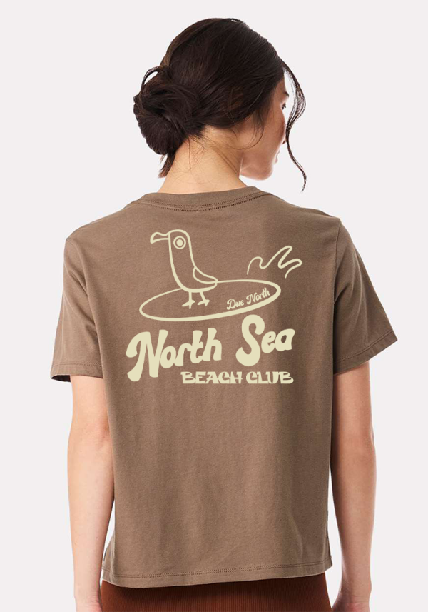 Vintage Brown Women's North Sea Beach Club T-Shirt