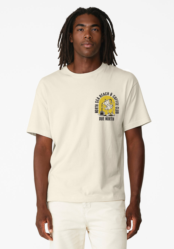 Ecru Mens Beach And Coffee Club T-Shirt