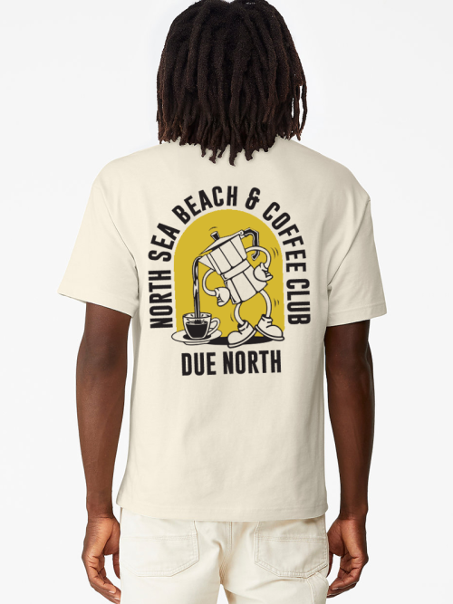 Ecru Mens Beach And Coffee Club T-Shirt