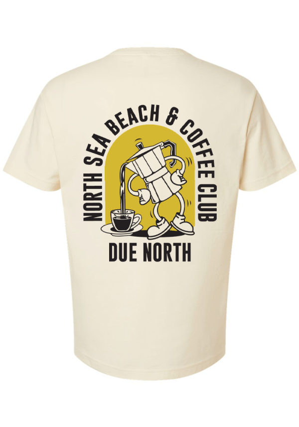 Ecru Mens Beach And Coffee Club T-Shirt