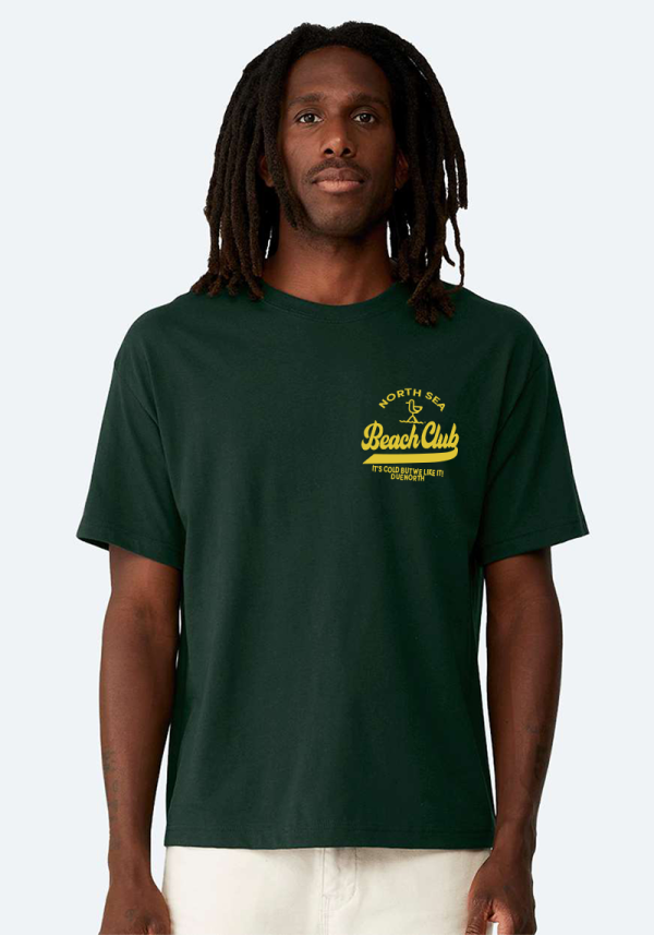 Forest Green Mens North Sea Beach Club T-Shirt