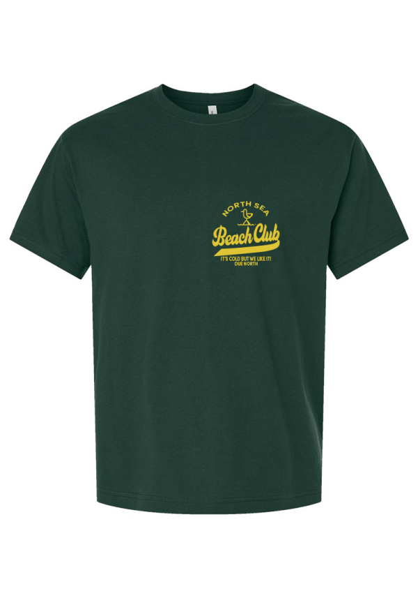 Forest Green Mens North Sea Beach Club T-Shirt
