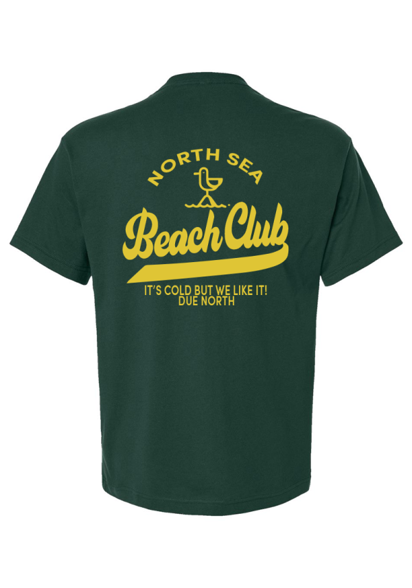 Forest Green Mens North Sea Beach Club T-Shirt