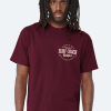 Maroon Mens North Sea Surf Coach T-Shirt