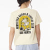 Vintage White Women's Beach And Coffee Club T-Shirt