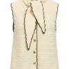 Janie Scarf Detail Knitted Vest