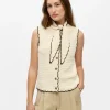 Janie Scarf Detail Knitted Vest