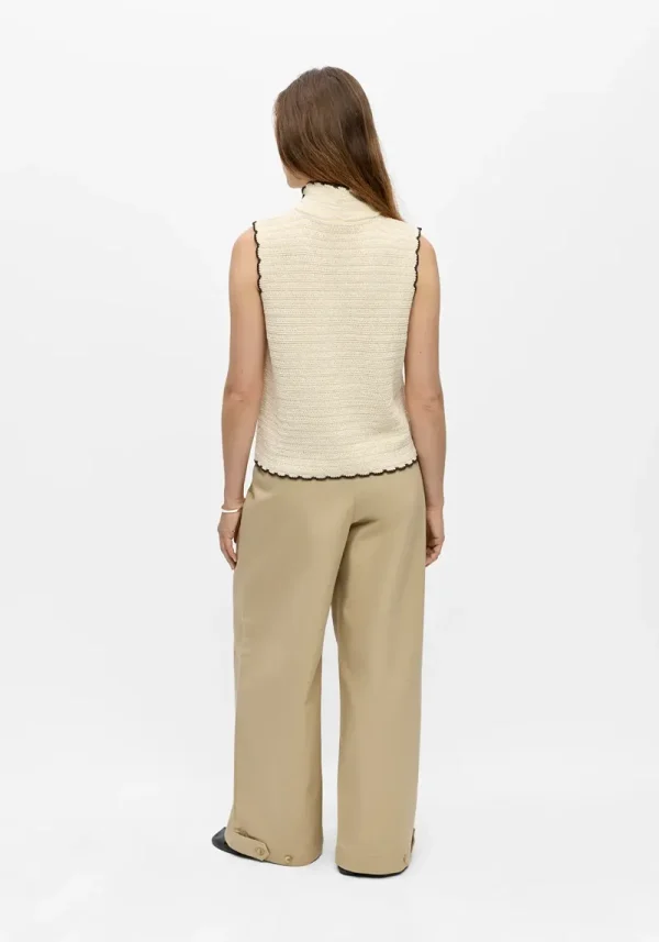 Janie Scarf Detail Knitted Vest