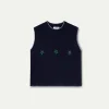 Compania blue knit vest 5 Amy Knitted Tank Top