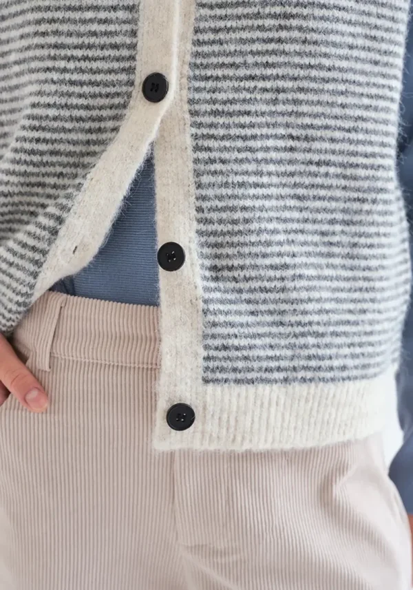 Mimi Blue Stripe Knitted Waistcoat