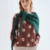 Flora Forest Green Scarf