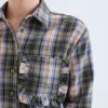 Compania green plaid shirt 3 Mara Check Cotton Shirt