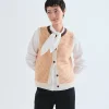 Mimi Orange Stripe Knitted Waistcoat