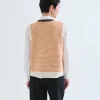 Mimi Orange Stripe Knitted Waistcoat
