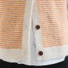 Mimi Orange Stripe Knitted Waistcoat