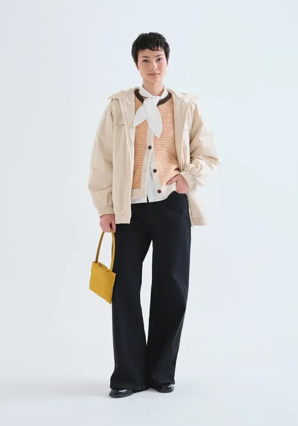 Mimi Orange Stripe Knitted Waistcoat