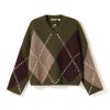 Lai Knit Avocado Green Mix Lai Advocado Argyle Sweater