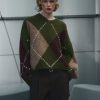 Lai Knit Avocado Green Mix 11 Lai Advocado Argyle Sweater