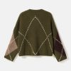 Lai Knit Avocado Green Mix 6 Lai Advocado Argyle Sweater