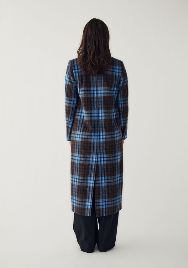 N-Jaci Coat Daliyah Blue Check 11 Jaci Check Coat