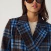 N-Jaci Coat Daliyah Blue Check 12 Jaci Check Coat