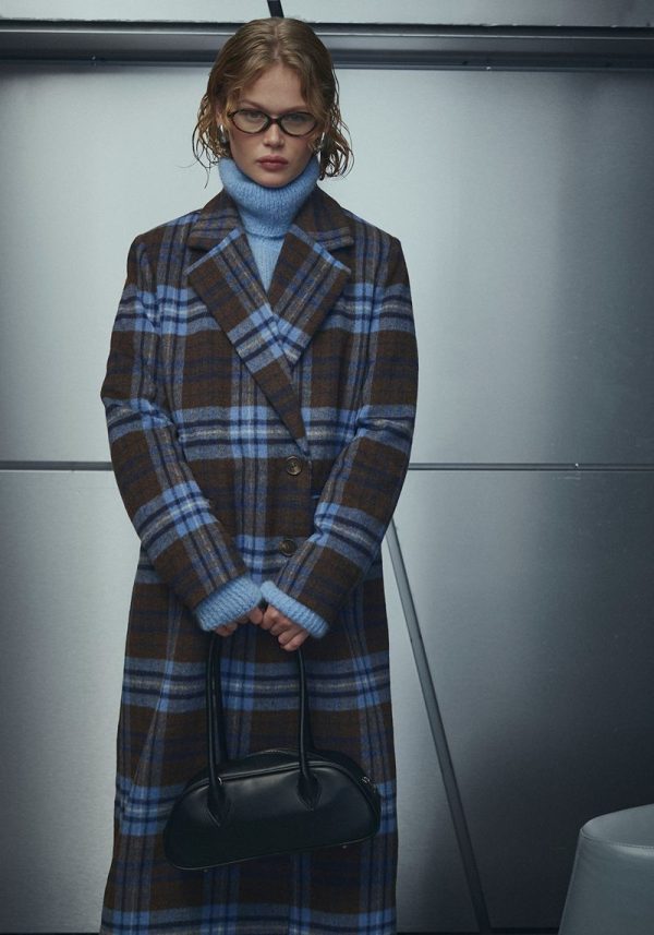 N-Jaci Coat Daliyah Blue Check 8 Jaci Check Coat