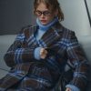 N-Jaci Coat Daliyah Blue Check 9 Jaci Check Coat