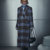 N-Jaci Coat Daliyah Blue Check primary Jaci Check Coat