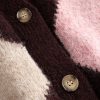 N-Laiana Knit Cardigan Winetasting Mix 4 Lai Burgundy And Pink Argyle Cardigan