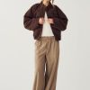 N-Marnie Jacket Coffee Melange 5 Marnie Bomber Jacket
