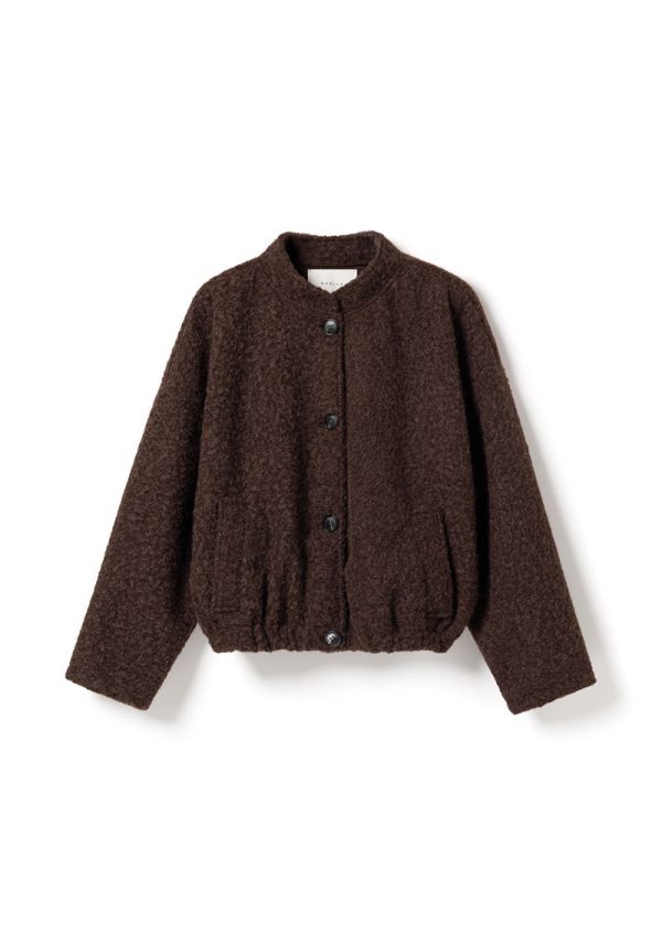 N-Marnie Jacket Coffee Melange Marnie Bomber Jacket