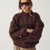 N-Marnie Jacket Coffee Melange 7 Marnie Bomber Jacket