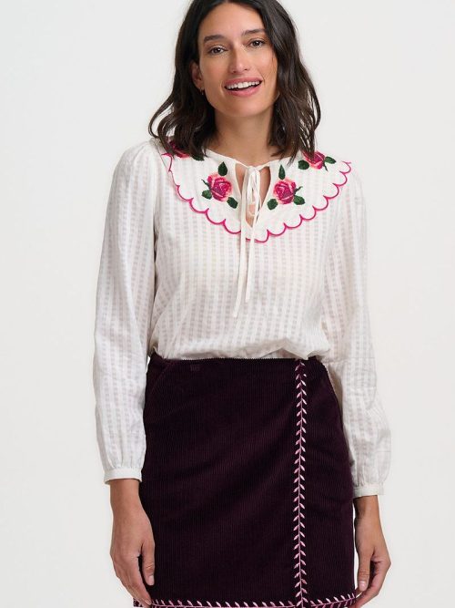 Nessie Scallop Collar Blouse