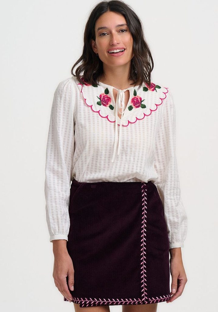 Nessie Scallop Collar Blouse