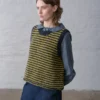 Heather Lichen And Navy Vest